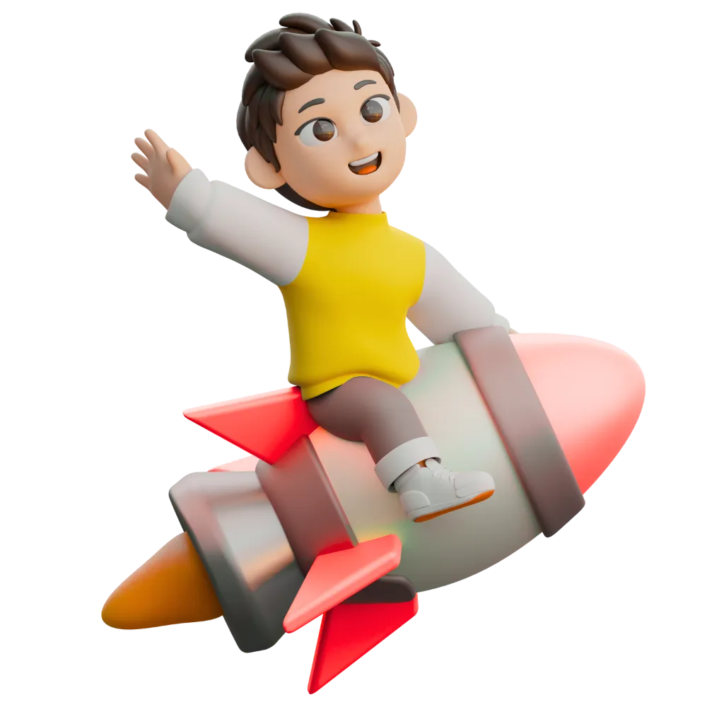 Child learning English